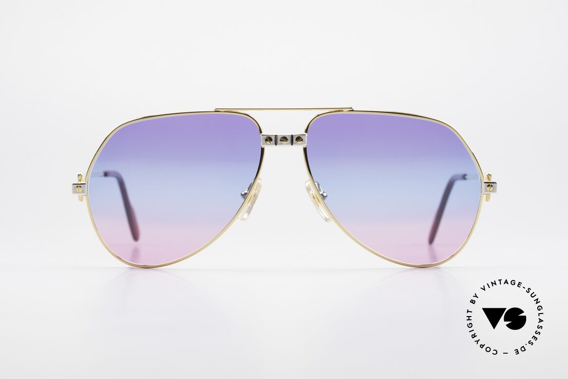 Cartier Vendome Santos - M Unikat Sammler Sonnenbrille, wurde 1983 veröffentlicht & dann bis 1997 produziert, Passend für Herren und Damen