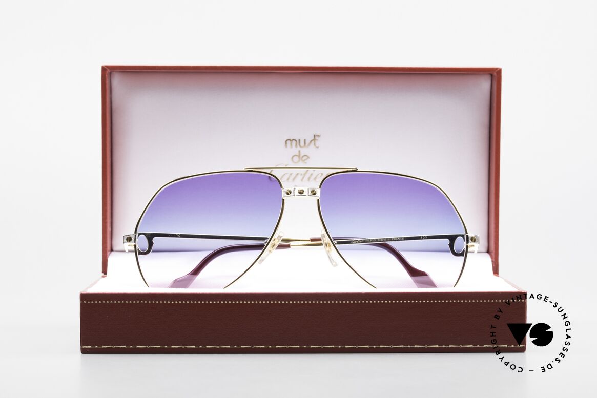 Cartier Vendome Santos - M Unikat Sammler Sonnenbrille, KEINE Retrobrille, sondern ein altes vintage ORIGINAL, Passend für Herren und Damen