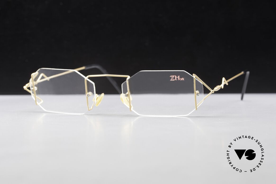 Z Mark 9 Kunstvolle Bohrbrille 90er, filigran ausgeklügelte Formen; schlichtweg mondän, Passend für Herren und Damen