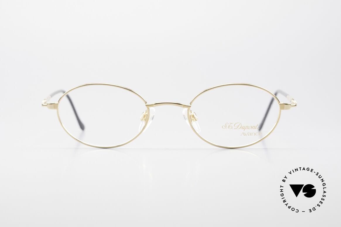 S.T. Dupont D501 Ovale Luxus Brillen Fassung, ovale ST. Dupont Brille, Mod. D501, Gr. 47/20 von 1999, Passend für Herren und Damen