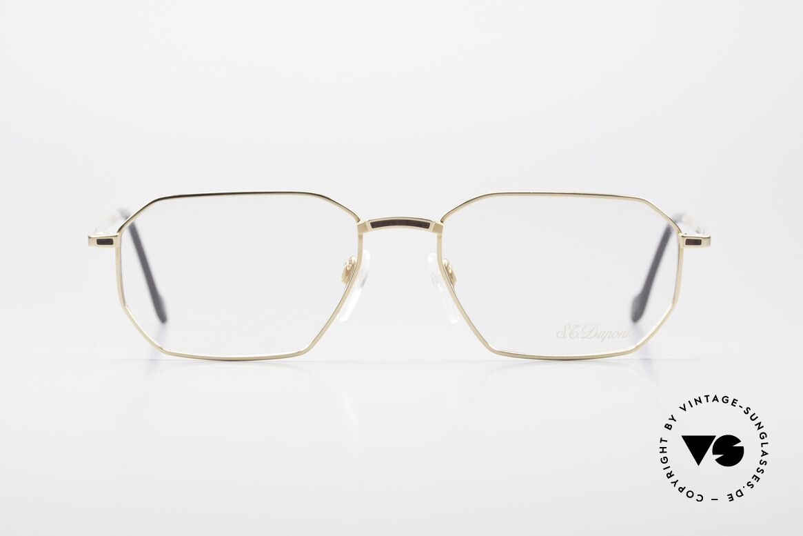 S.T. Dupont D050 90er Luxusbrille 23KT Vergoldet, kostbare S.T. DUPONT Brille von 1996 (Modell D050), Passend für Herren