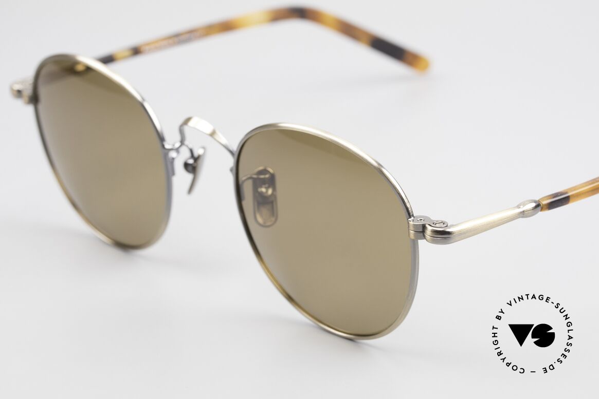Lunor VA 111 Panto Sonnenbrille Polarized, POLARISIERENDE Sonnengläser für 100% UV Schutz, Passend für Herren