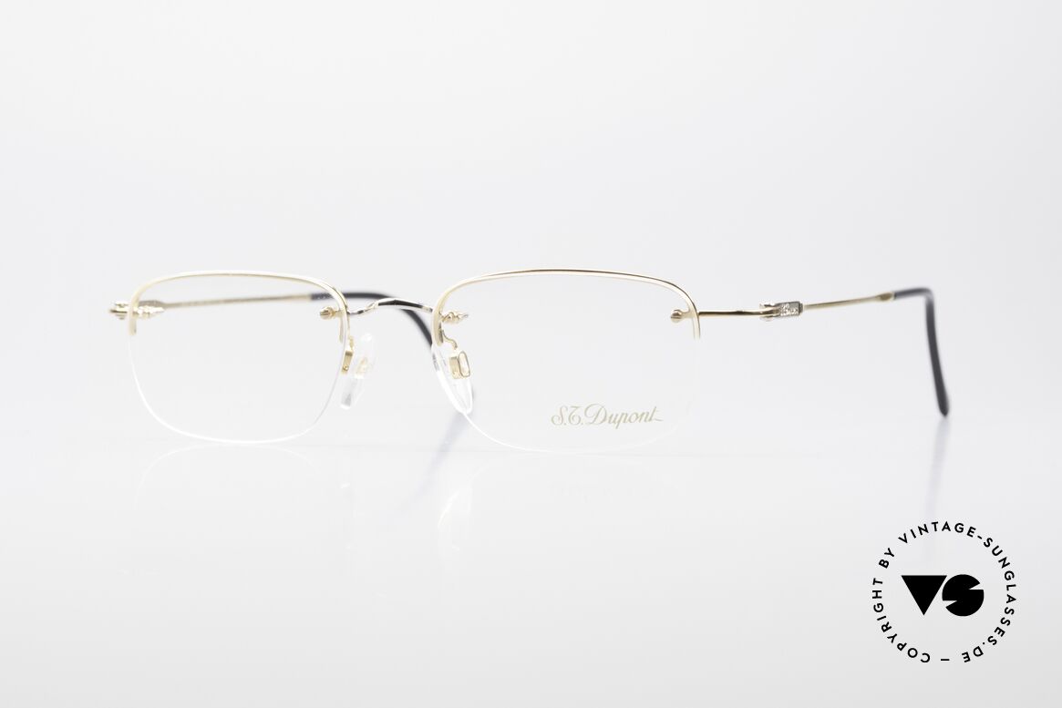 S.T. Dupont D523 Randlose Brille 2000er Avance, alte ST. Dupont Brille, Mod. D523, Gr. 49-17 von 2001, Passend für Herren und Damen