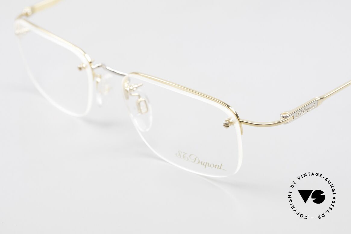 S.T. Dupont D523 Randlose Brille 2000er Avance, inkl. orig. St.Dupont Etui, Putztuch, Box & Verpackung, Passend für Herren und Damen