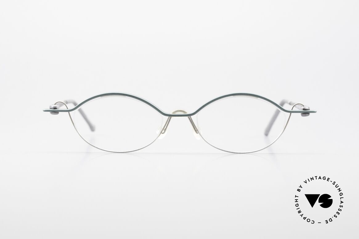 ProDesign No25 Gail Spence Aluminium Brille, vintage Aluminium Rahmen im Gail Spence Design, Passend für Herren und Damen