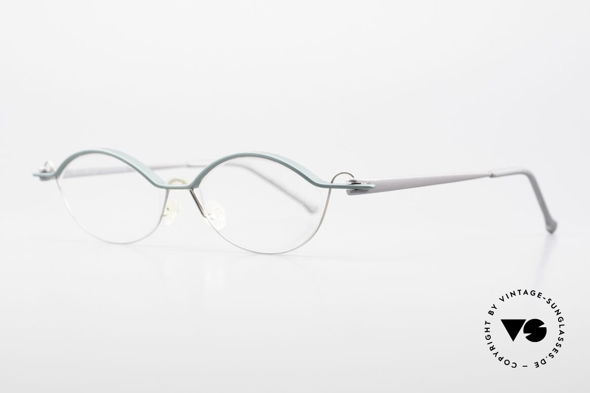 ProDesign No25 Gail Spence Aluminium Brille, sehr interessante vintage Designer-Brillenfassung, Passend für Herren und Damen