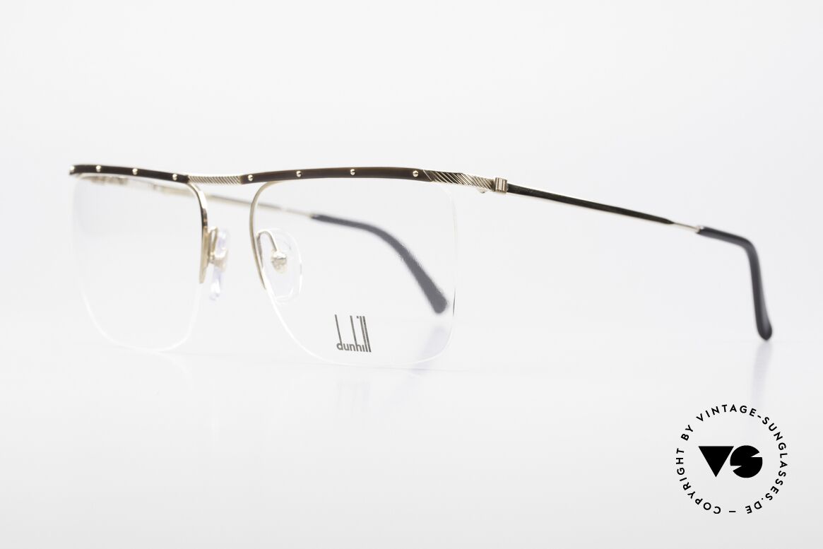 Dunhill 6056 Rahmen Mit Echthorn Besetzt, schlichtes, stilvolles Design (Gentleman Brille), Passend für Herren