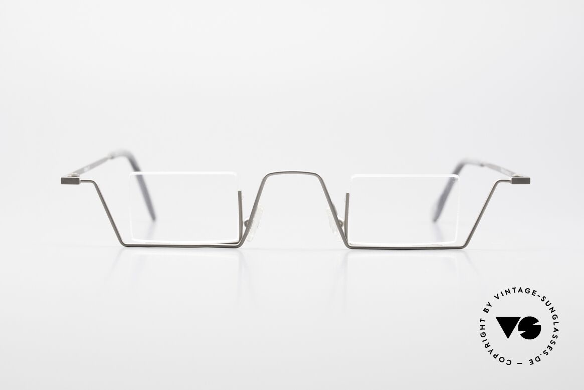 Kähler 13 Eckige 90er Lesebrille Bauhaus, VINTAGE 90er Designer-Brillenfassung von Kähler, Passend für Herren und Damen