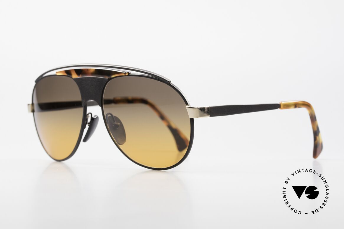 Alain Mikli 634 / 0015 Lenny Kravitz Sonnenbrille, nahezu identisch der 633 'Lenny Kravitz Mikli-Brille', Passend für Herren
