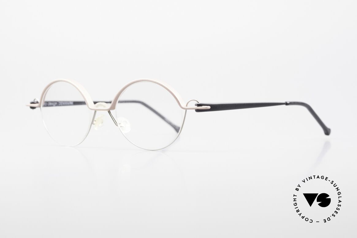 ProDesign No23 Gail Spence Design Brille 90er, sehr interessante vintage Designer-Brillenfassung, Passend für Herren und Damen