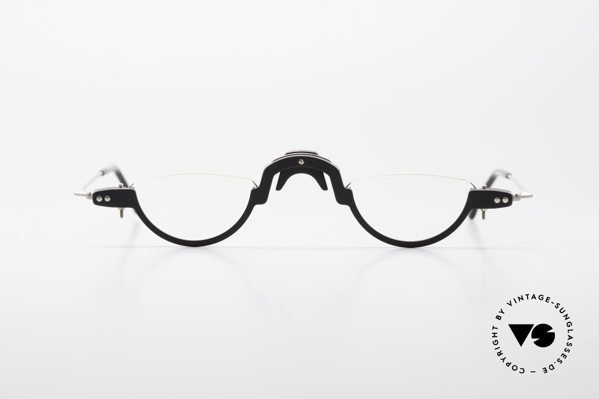 MDG Bauhaus 5005 Minimalistische Lesebrille 90er, MDG 5005: minimalistische Lesebrille im Bauhaus Stil, Passend für Herren und Damen