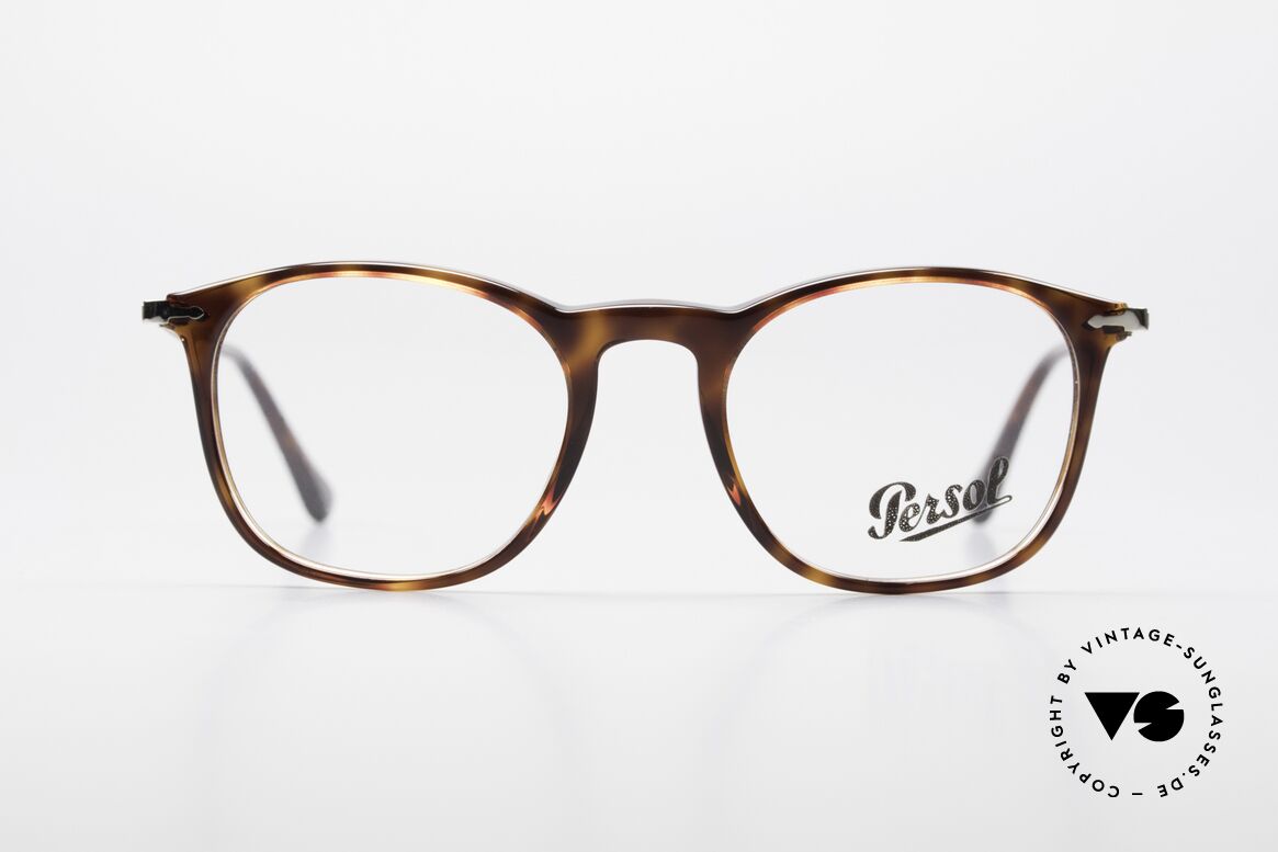 Persol 3124 Klassisch Zeitlose Unisex Brille, sehr elegante, PERSOL Brillenfassung aus Italien, Passend für Herren und Damen