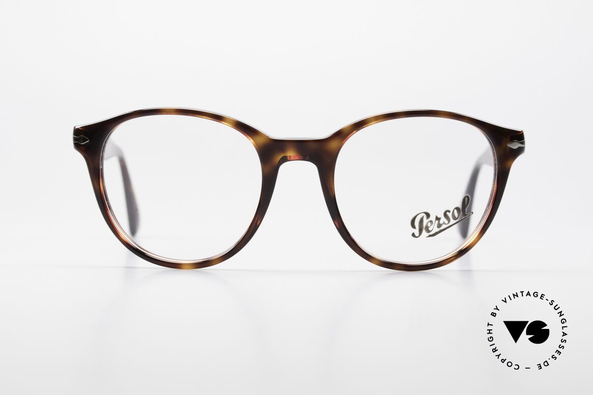 Persol 3153 Zeitlose Panto Unisex Brille, sehr elegante, PANTO Brillenfassung aus Italien, Passend für Herren und Damen