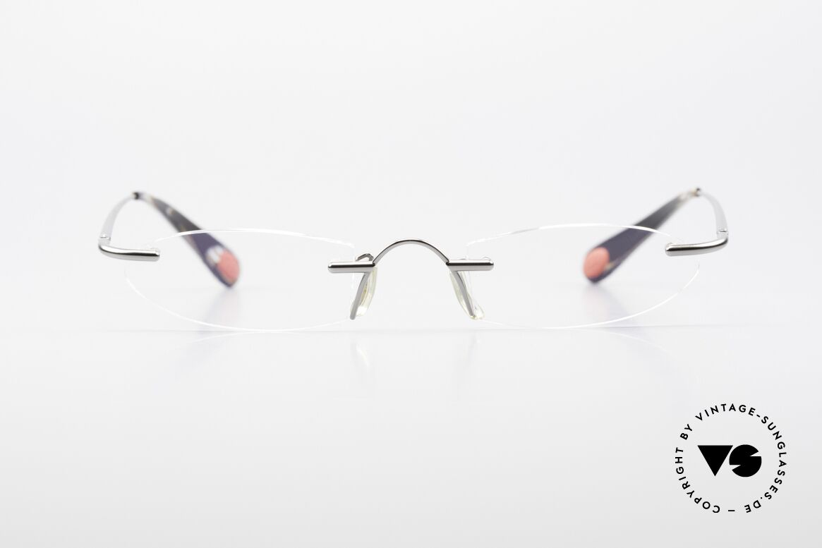 Bugatti 355 Odotype Randlose DesignerBrille Rar, ORIGINAL high-tech Bugatti Brillenfasssung, Passend für Herren