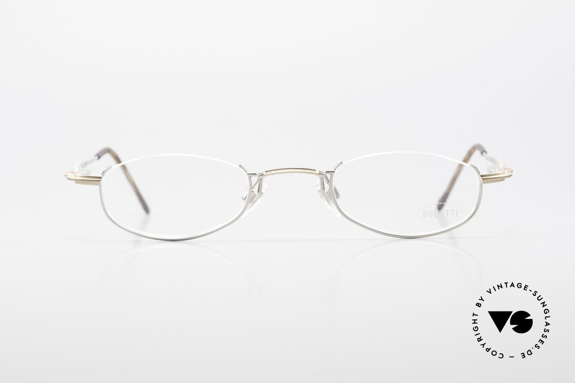 Bugatti 23668 High-Tech Lesebrille Bicolor, original vintage Luxus-Lesebrille von BUGATTI, Passend für Herren