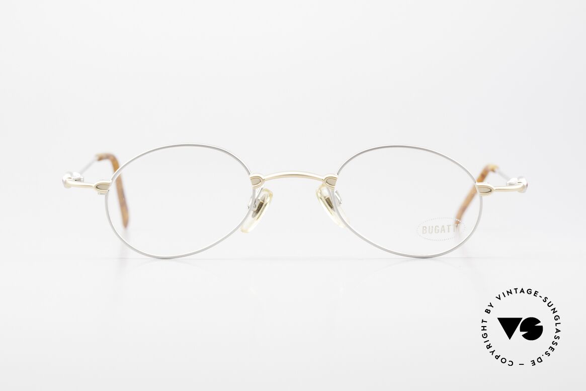 Bugatti 10759 Vintage Brille Herren 90er, Material und Verarbeitung auf Top-Niveau in Gr. 44°23, Passend für Herren