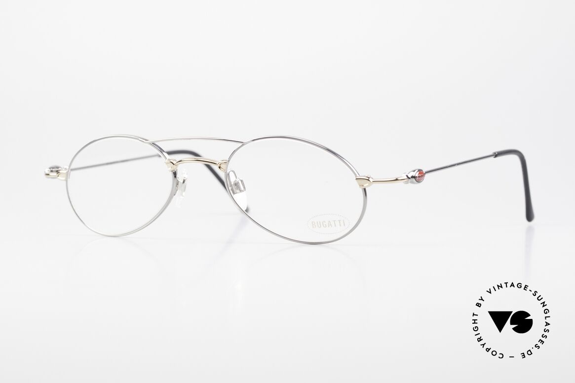 Bugatti 10892 Vintage Herrenbrille 1990er, sehr interessante 90er BUGATTI Herren-Designerbrille, Passend für Herren
