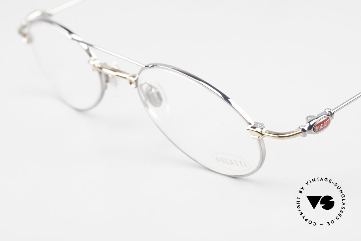 Bugatti 10892 Vintage Herrenbrille 1990er, ungetragene Rarität (inkl. Bugatti Etui und Verpackung), Passend für Herren