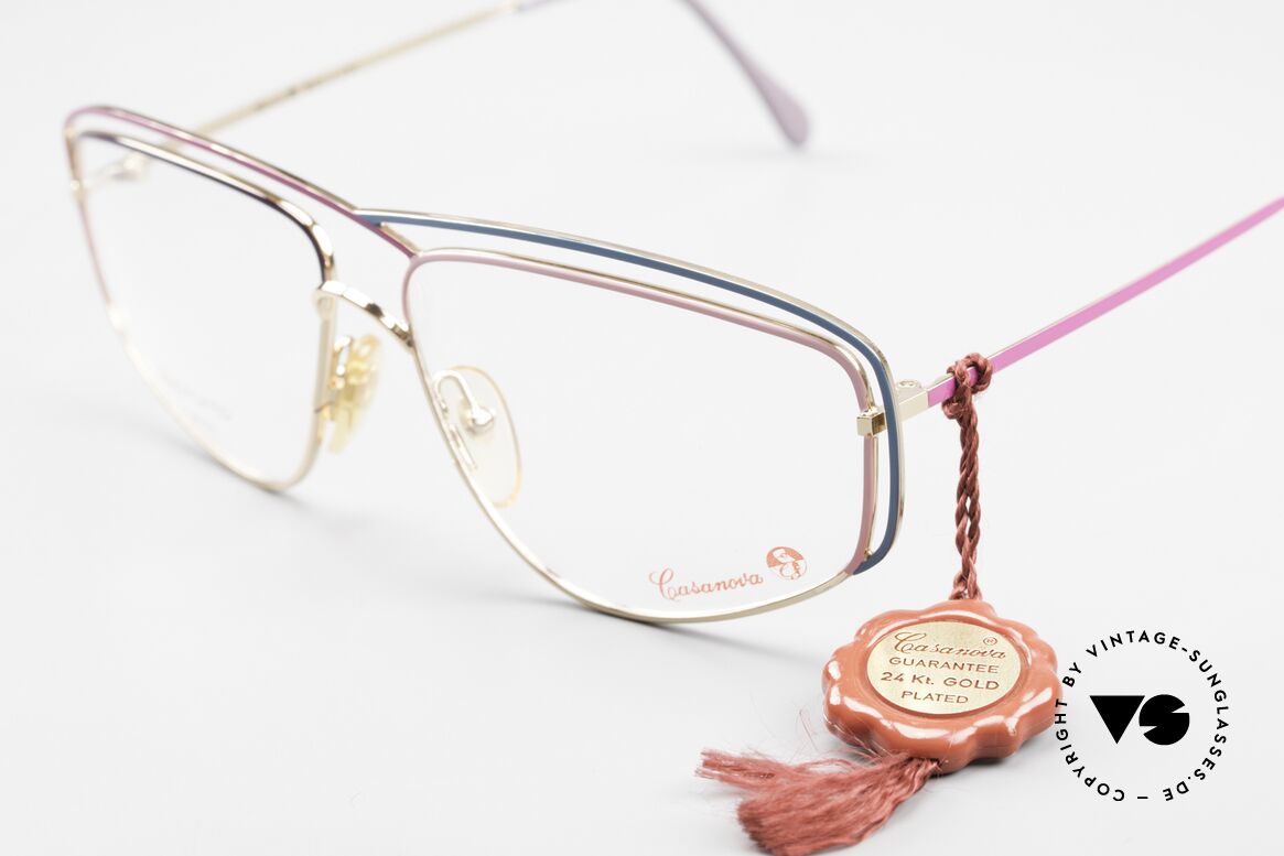 Casanova CN24 24kt Vergoldete Damen Brille, Rarität & absolutes Sammler-Highlight (Museumsstück), Passend für Damen