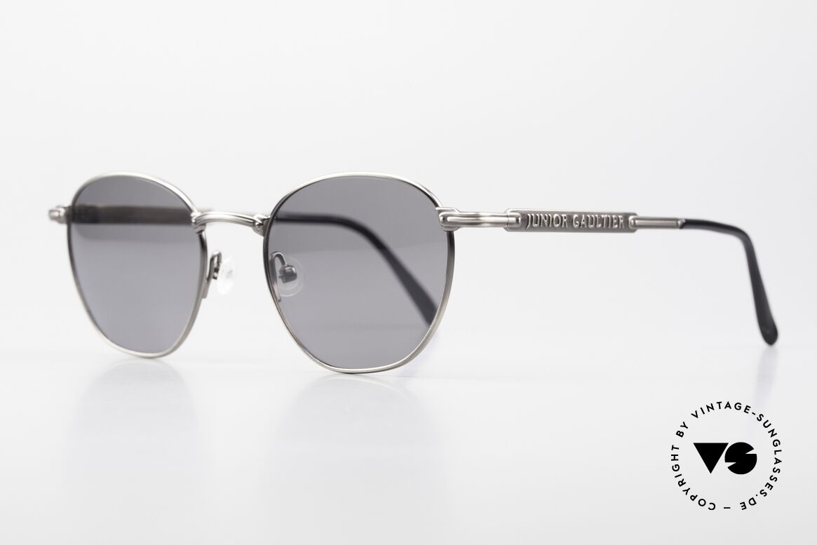 Jean Paul Gaultier 57-3178 Junior Gaultier Collection 90er, komfortable Designer-Brille mit Bügelschriftzug, Passend für Herren und Damen