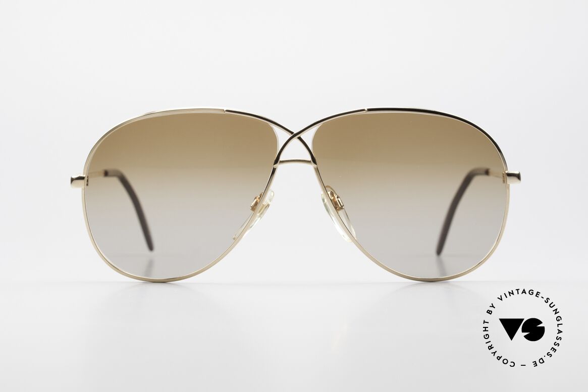 Cazal 728 Vintage Piloten Sonnenbrille, CAZALs Antwort auf den Ray-Ban Aviator Style, Passend für Herren