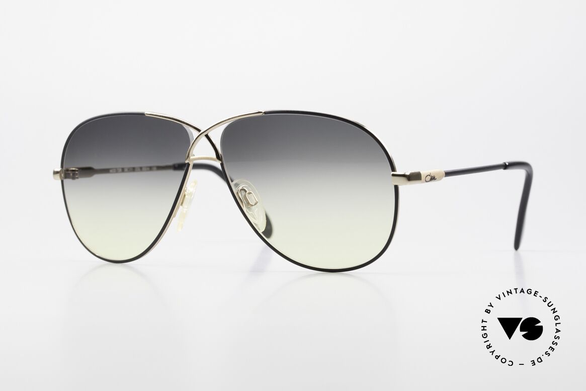 Cazal 728 Designer Piloten Sonnenbrille, legendäre Pilotensonnenbrille der 1980er Jahre, Passend für Herren und Damen