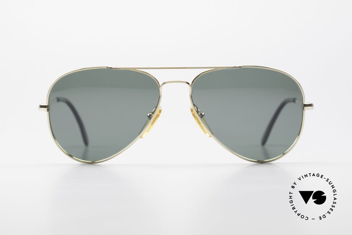 Henry Jullien Dakota Walzgold Doublé Aviator 80er, alte Henry Jullien Sonnenbrille von 1989; DAKOTA, Passend für Herren