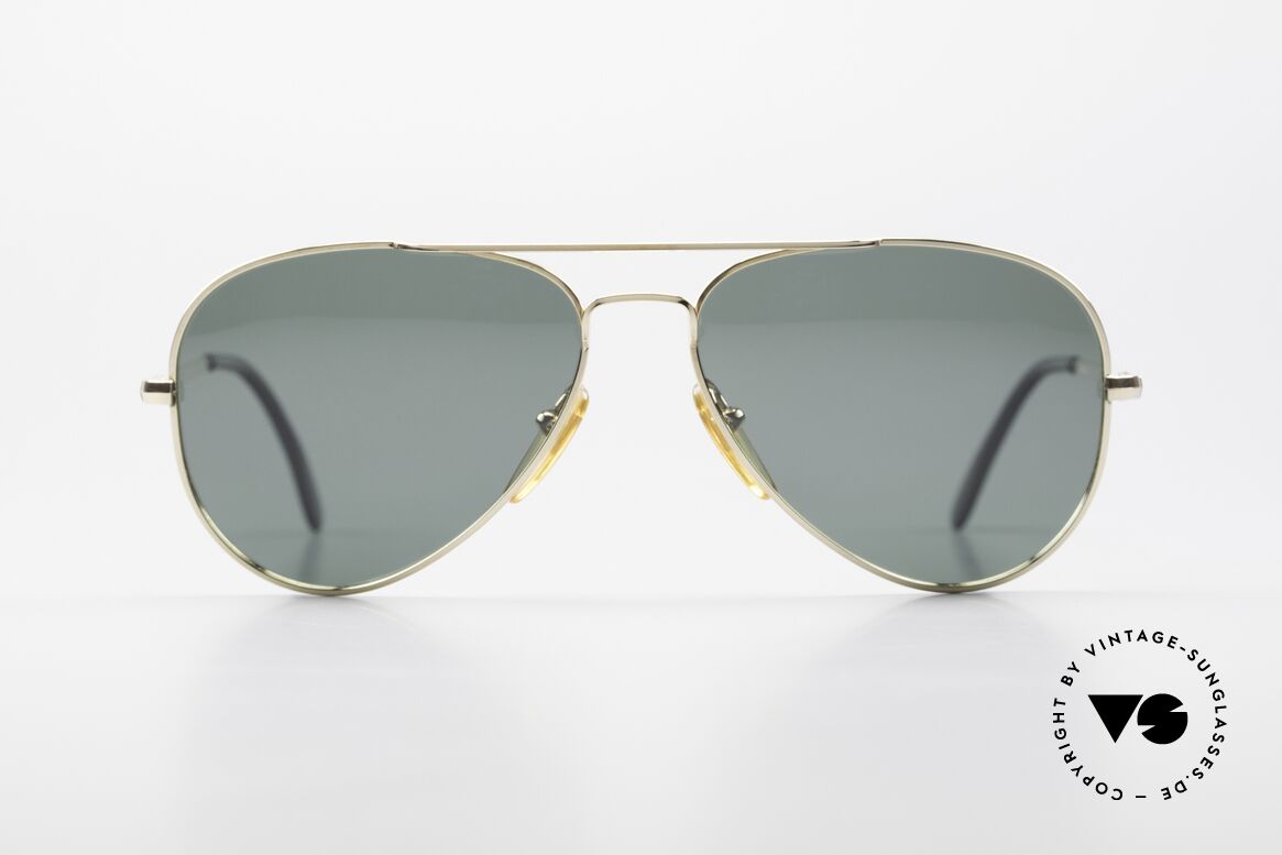 Henry Jullien Dakota Walzgold Doublé Aviator 80er, Herrenmodell aus 20/000 Walzgold Doublé, Gr. 56-14, Passend für Herren