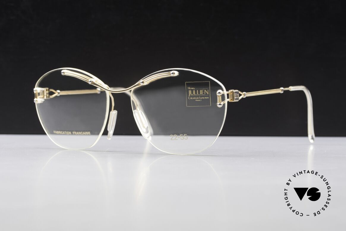 Henry Jullien Melrose 2255 Randlose Vintage Damenbrille, randlose vintage Brillenfassung von Henry Jullien, Passend für Damen