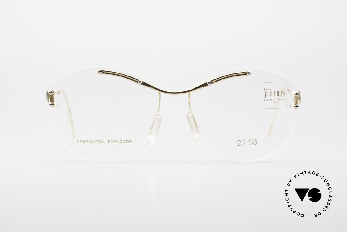 Henry Jullien Melrose 2255 Randlose Vintage Damenbrille, randlose vintage Brillenfassung von Henry Jullien, Passend für Damen
