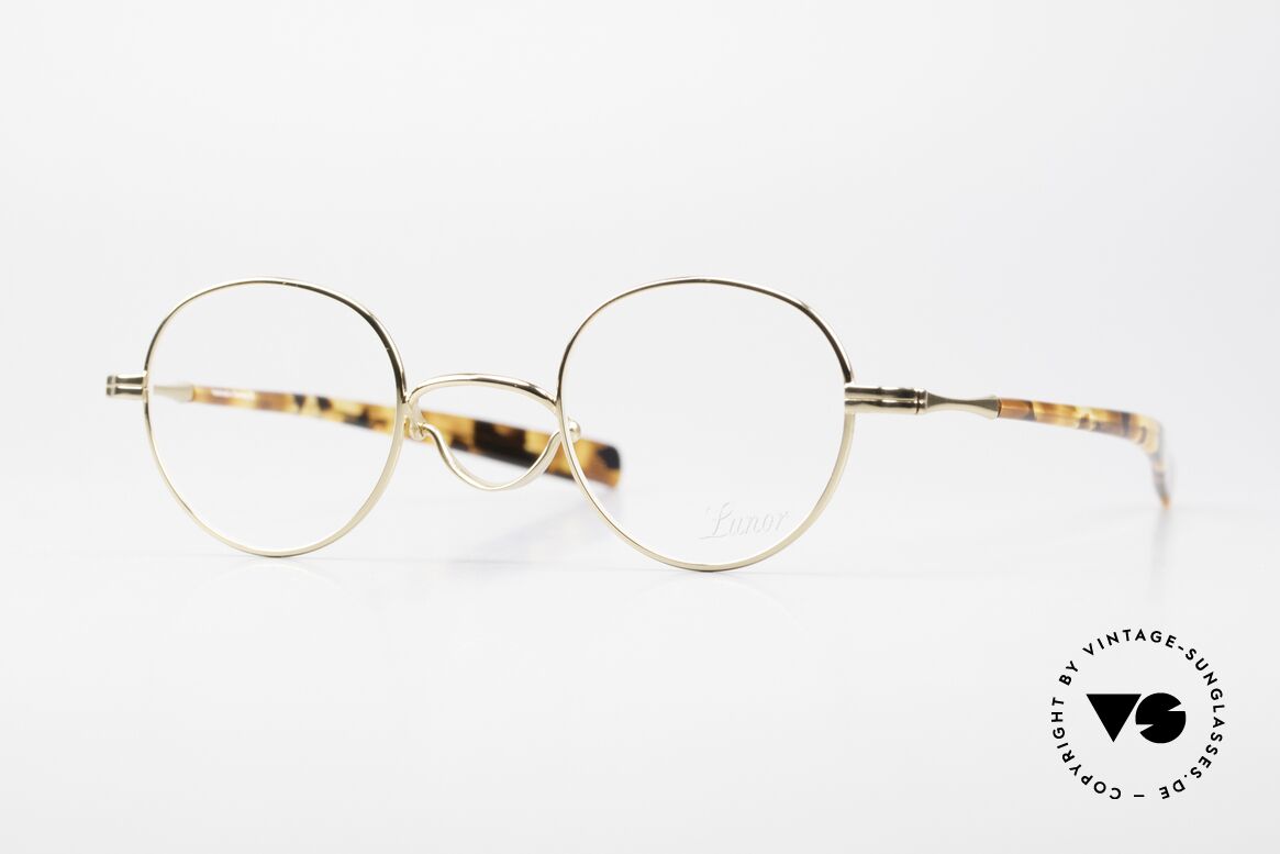Lunor Swing A 32 Panto Brille Schwing Steg Vergoldet, original LUNOR Swing A 32 vintage PANTO Brille, Passend für Herren und Damen Lunor Swing A 32 Panto Brille Schwing Steg Vergoldet, original LUNOR Swing A 32 vintage PANTO Brille, Passend für Herren und Damen