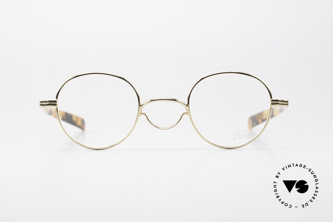 Lunor Swing A 32 Panto Brille Schwing Steg Vergoldet, Schwenksteg: Hommage an die Brillen von ca. 1900, Passend für Herren und Damen Lunor Swing A 32 Panto Brille Schwing Steg Vergoldet, Schwenksteg: Hommage an die Brillen von ca. 1900, Passend für Herren und Damen
