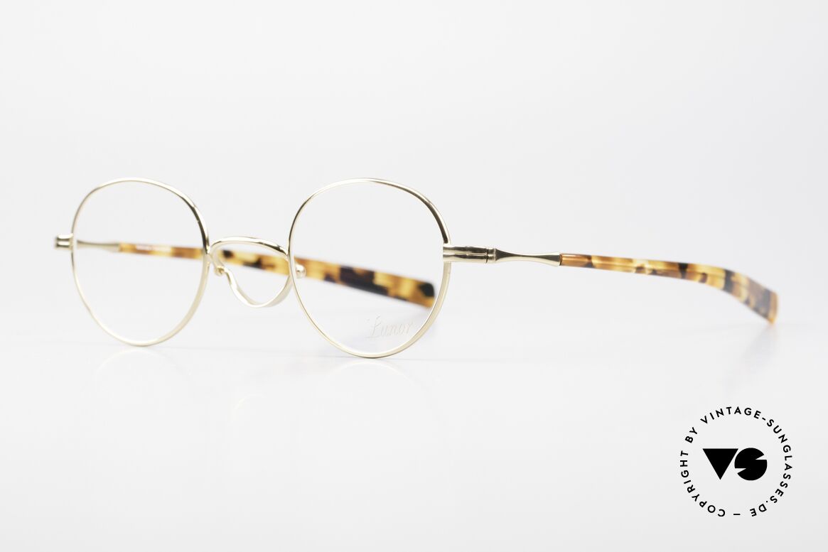 Lunor Swing A 32 Panto Brille Schwing Steg Vergoldet, handgefertigt in Deutschland und mit Acetatbügeln, Passend für Herren und Damen Lunor Swing A 32 Panto Brille Schwing Steg Vergoldet, handgefertigt in Deutschland und mit Acetatbügeln, Passend für Herren und Damen