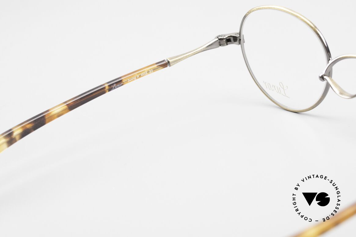 Lunor Swing A 32 Panto Vintage Brille Mit Schaukelsteg, Größe: small, Passend für Herren und Damen