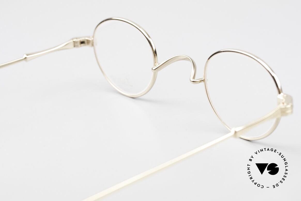 Lunor II 03 Kleine 90er Brille Vergoldet, Größe: extra small, Passend für Herren und Damen