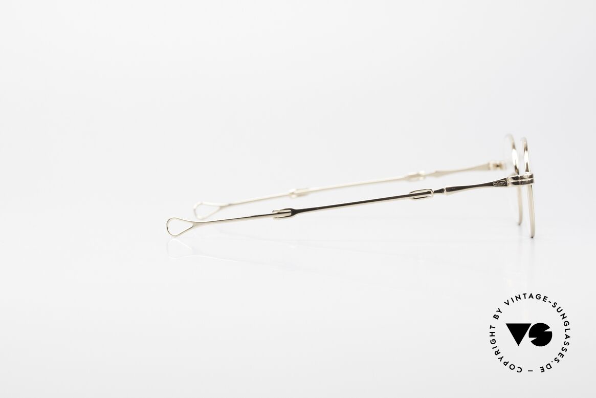 Lunor I 20 Telescopic Schiebebügel Vergoldet 22kt, altes, ungetragenes LUNOR Original von circa 1999, Passend für Herren und Damen
