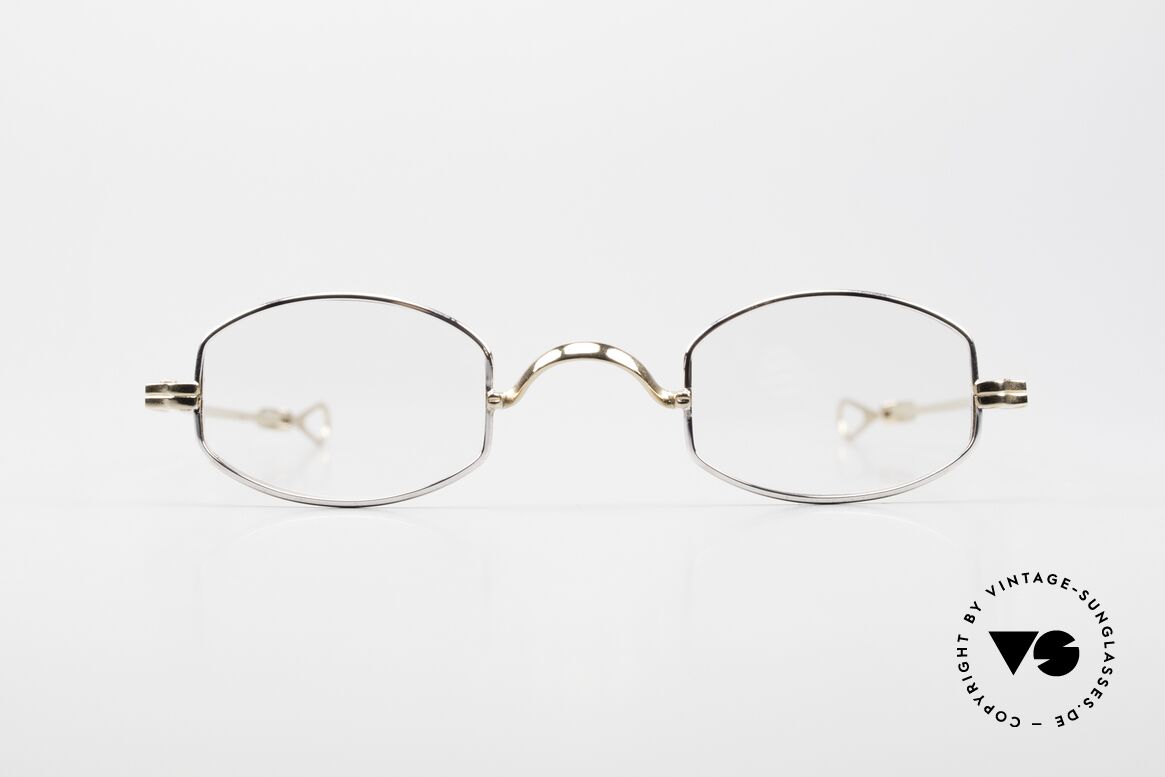 Lunor I 02 Telescopic Teleskopbügel BC Bicolor, sehr kleine Lunor Brille mit Teleskop-Schiebebügeln, Passend für Herren und Damen