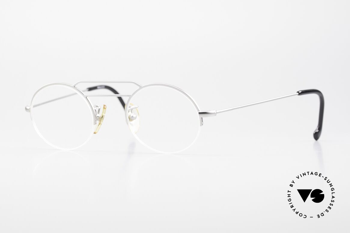 W Proksch's M5/8 90er Halb Randlos Mattsilber, schlichtes Design & japanisches Qualitäts-Streben!, Passend für Herren und Damen