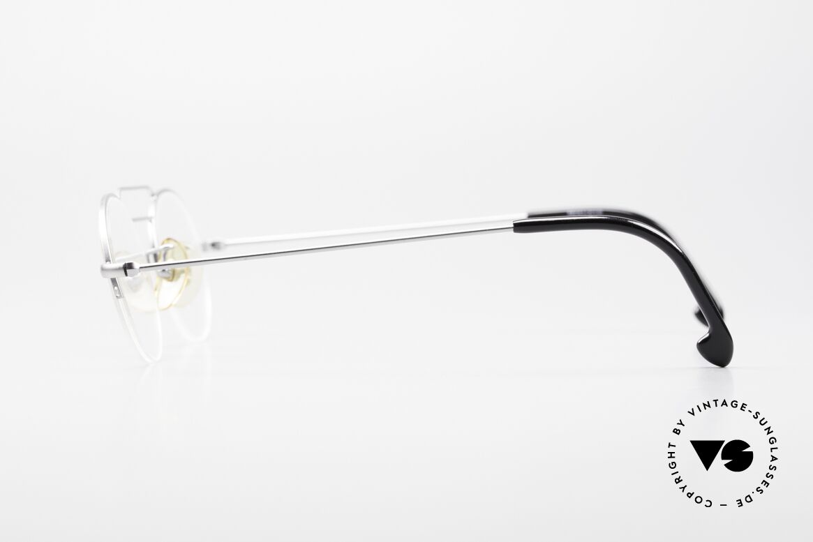 W Proksch's M5/8 90er Halb Randlos Mattsilber, Proksch designt u.a. für Oliver Peoples & Paul Smith, Passend für Herren und Damen