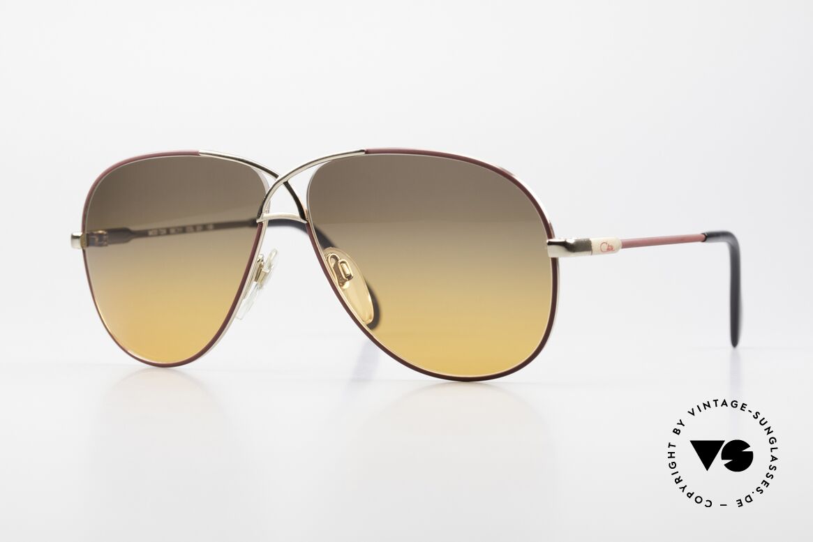 Cazal 728 80er Designer Piloten Brille, legendäre Pilotensonnenbrille der 1980er Jahre, Passend für Herren und Damen