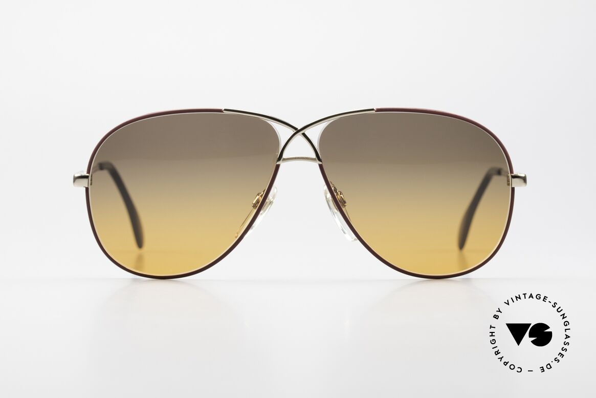 Cazal 728 80er Designer Piloten Brille, CAZALs Antwort auf den Ray-Ban Aviator Style, Passend für Herren und Damen