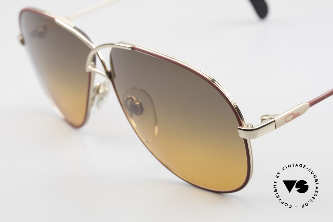 Cazal 728 80er Designer Piloten Brille, edle, geschwungene Optik & tolle Sonnengläser, Passend für Herren und Damen