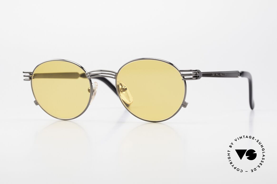 Jean Paul Gaultier 55-3174 90er Designer Vintage Brille, hochwertige & kreative Jean Paul Gaultier Sonnenbrille, Passend für Herren und Damen