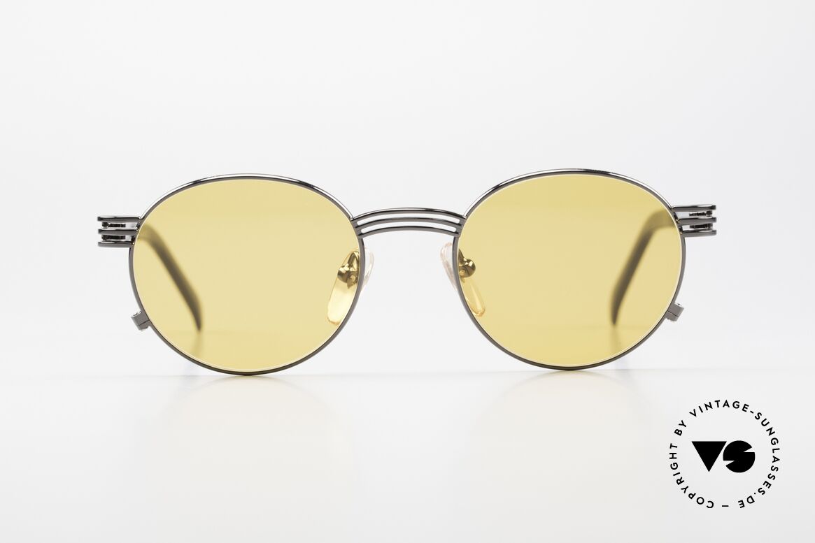Jean Paul Gaultier 55-3174 90er Designer Vintage Brille, Bügel in Form einer Gabel (typisch einzigartig Gaultier), Passend für Herren und Damen