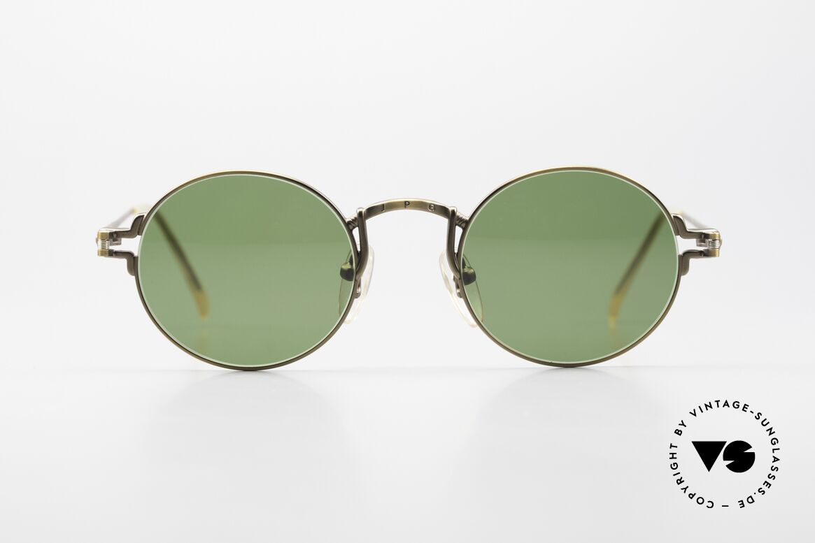 Jean Paul Gaultier 55-3171 Runde 90er JPG Sonnenbrille, ein bisschen 'John Lennon Stil' - zeitloser Klassiker!, Passend für Herren und Damen