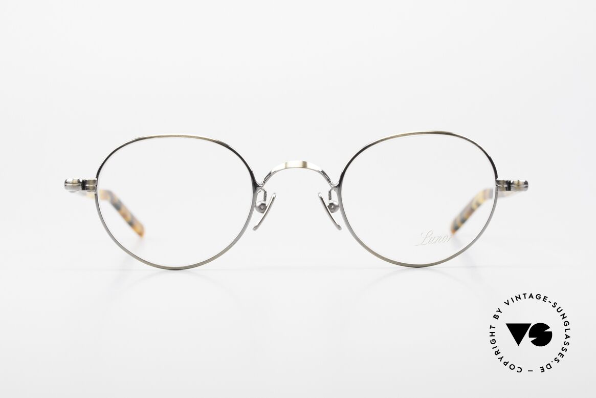 Lunor VA 108 Panto Brille Antik Gold, Lunor ist ehrliches Handwerk mit Liebe zum Detail, Passend für Herren und Damen