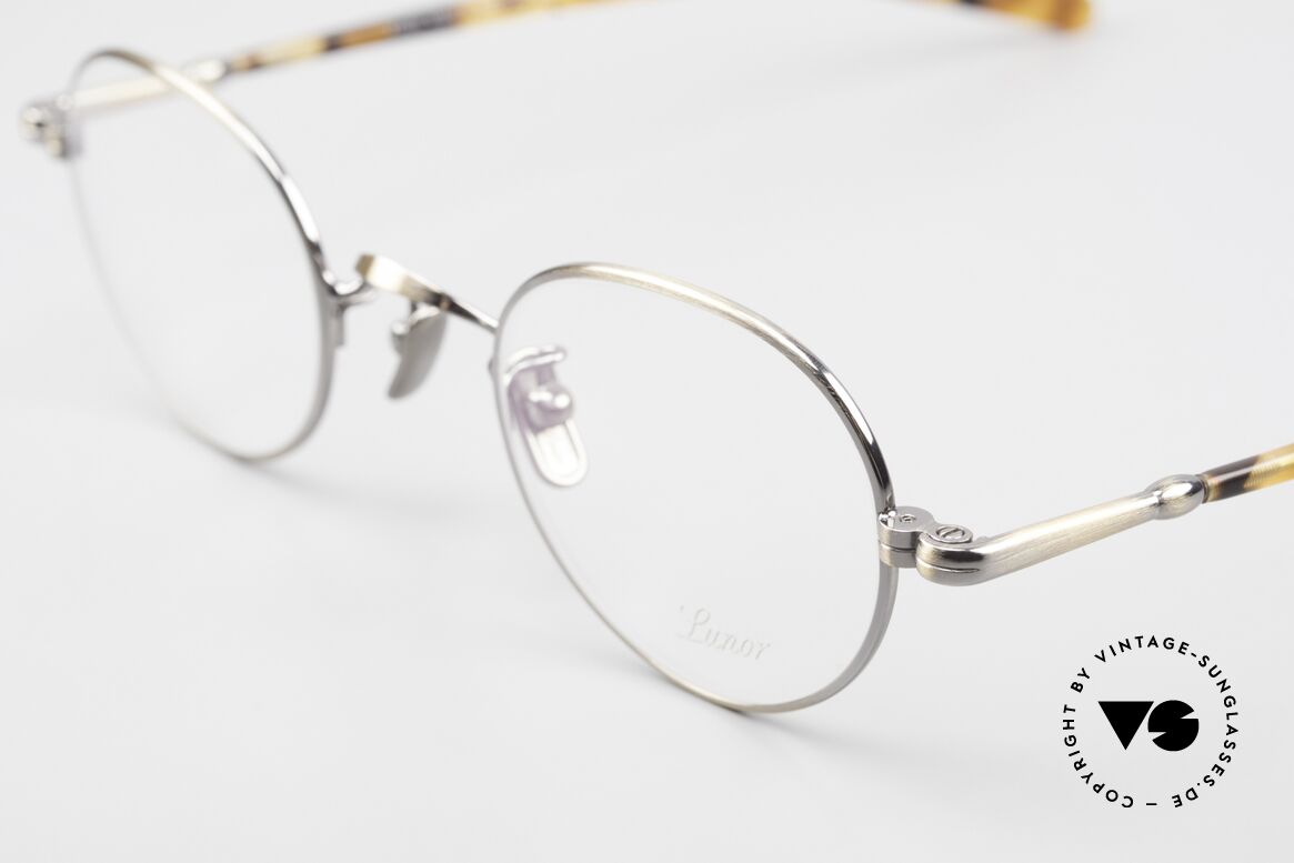 Lunor VA 108 Panto Brille Antik Gold, Modell VA 108: Bügel aus einer Acetat-Metallkombi, Passend für Herren und Damen