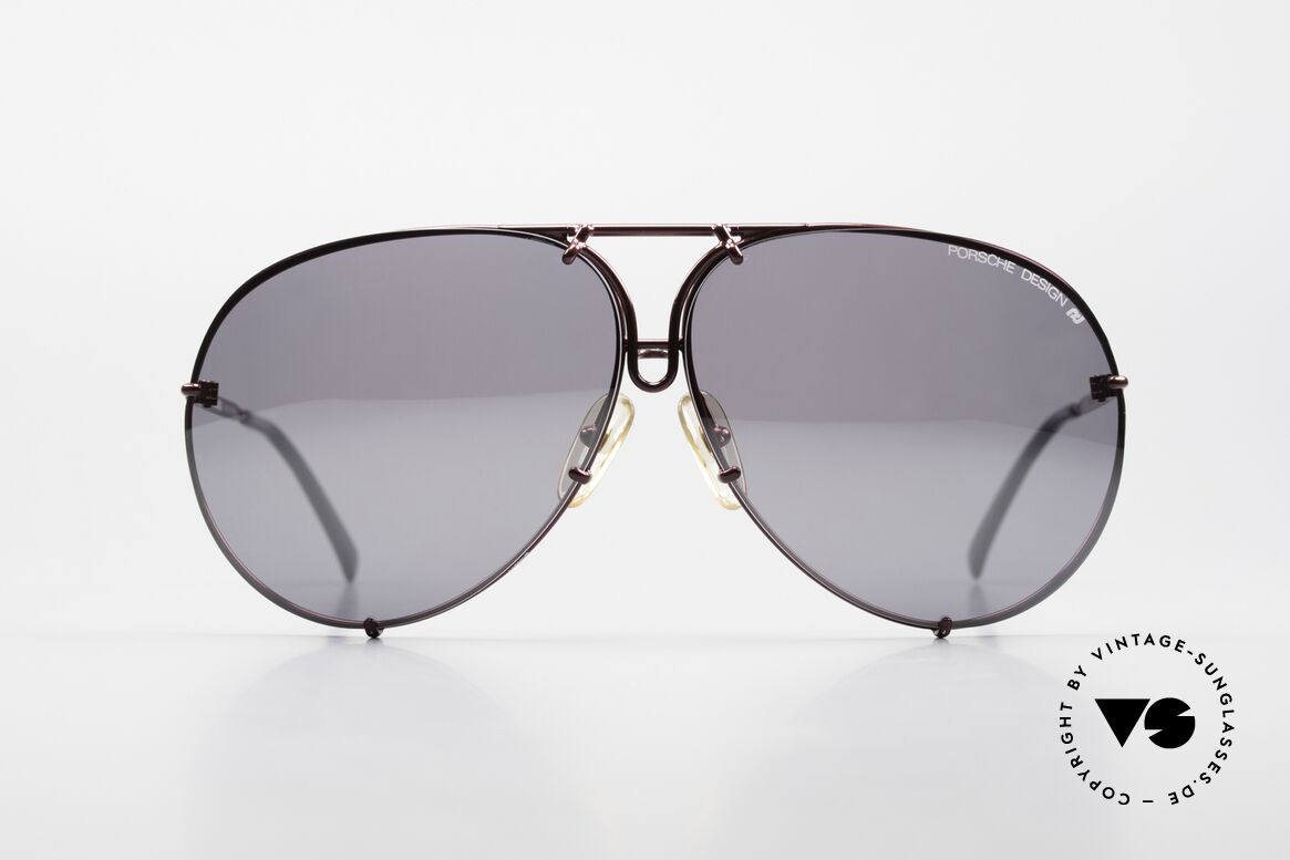 Porsche 5623 Sammlerbrille 80er Einzelstück, zudem mit orig. Wechselgläsern in silber-verspiegelt, Passend für Herren und Damen
