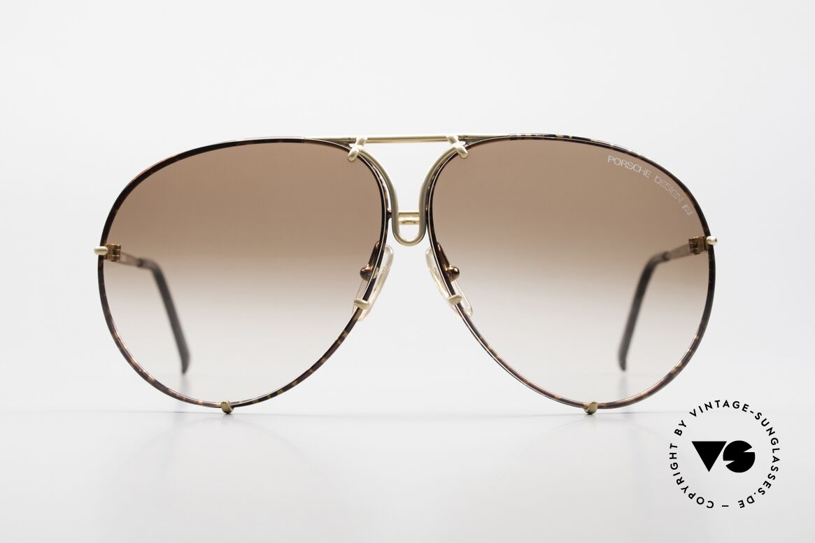 Porsche 5623 Alte 80er Brille Wechselgläser, die 80er Legende mit den auswechselbaren Gläsern, Passend für Herren und Damen