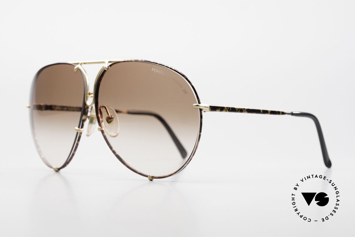 Porsche 5623 Alte 80er Brille Wechselgläser, altes Original mit Wechselgläsern und Porsche Etui, Passend für Herren und Damen